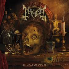 Mayhem - Liturgy Of Death LP (Black & Apricot Splatter Vinyl)