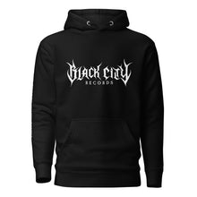 Load image into Gallery viewer, Black City Pullover Hoodie
